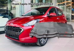 Thảm taplo Hyundai i10 mới nhất 2022 da cacbon Microfiber cao cấp